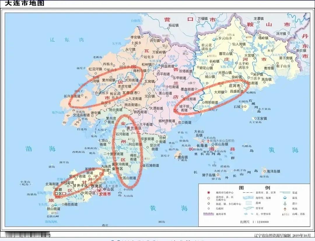 大连工业制造业正在逐渐形成四大产业带！一是金—普产业带，二是瓦—长—太产业带，三