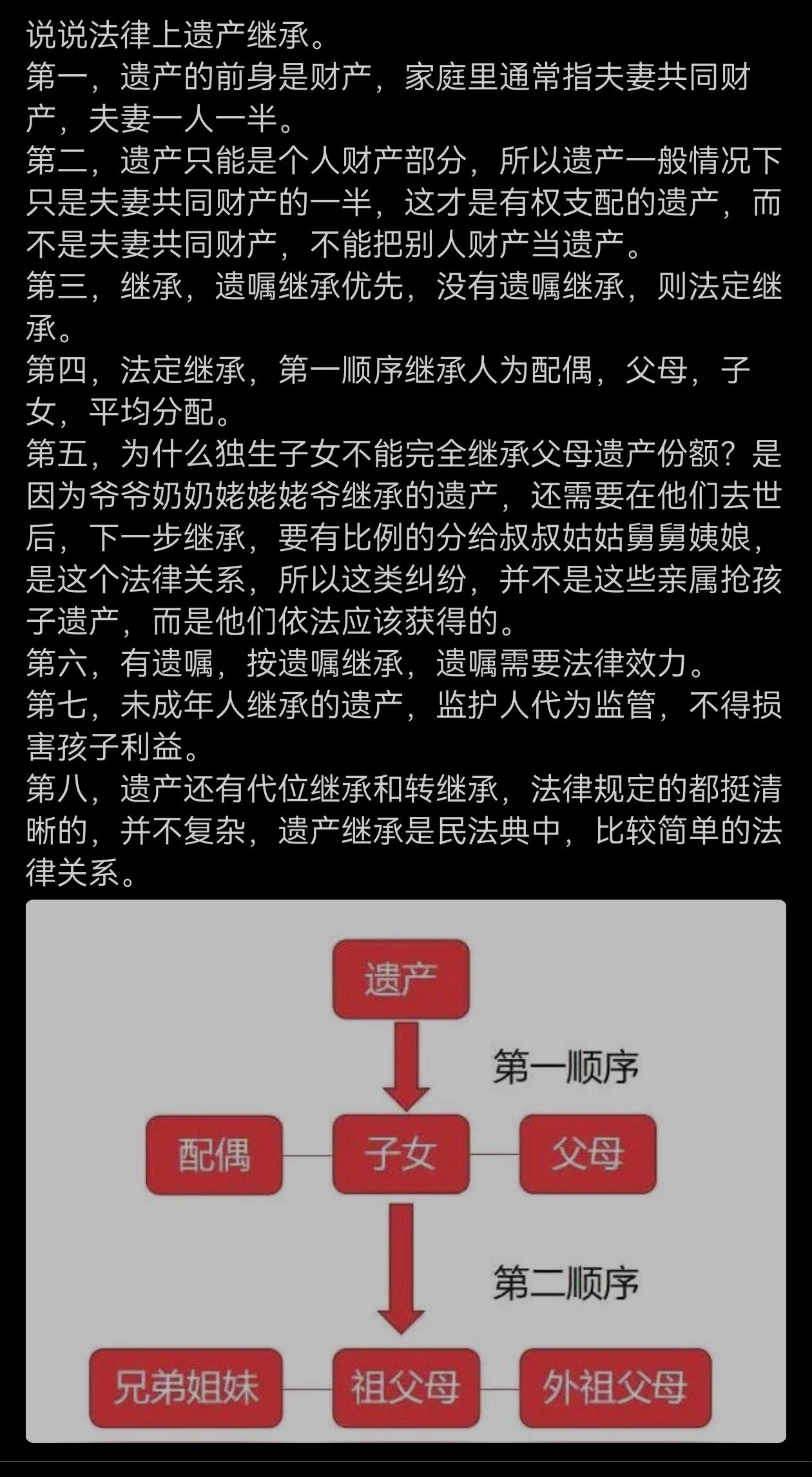 关于遗产继承，这个说得通俗易懂。