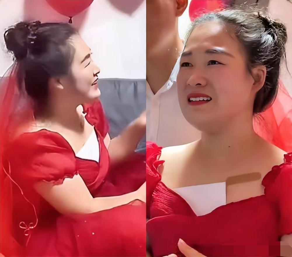 小玉不仅因为风扇只转圈不出风火了，还因为婚纱里塞A4纸火了！你以为她很保守，不愿