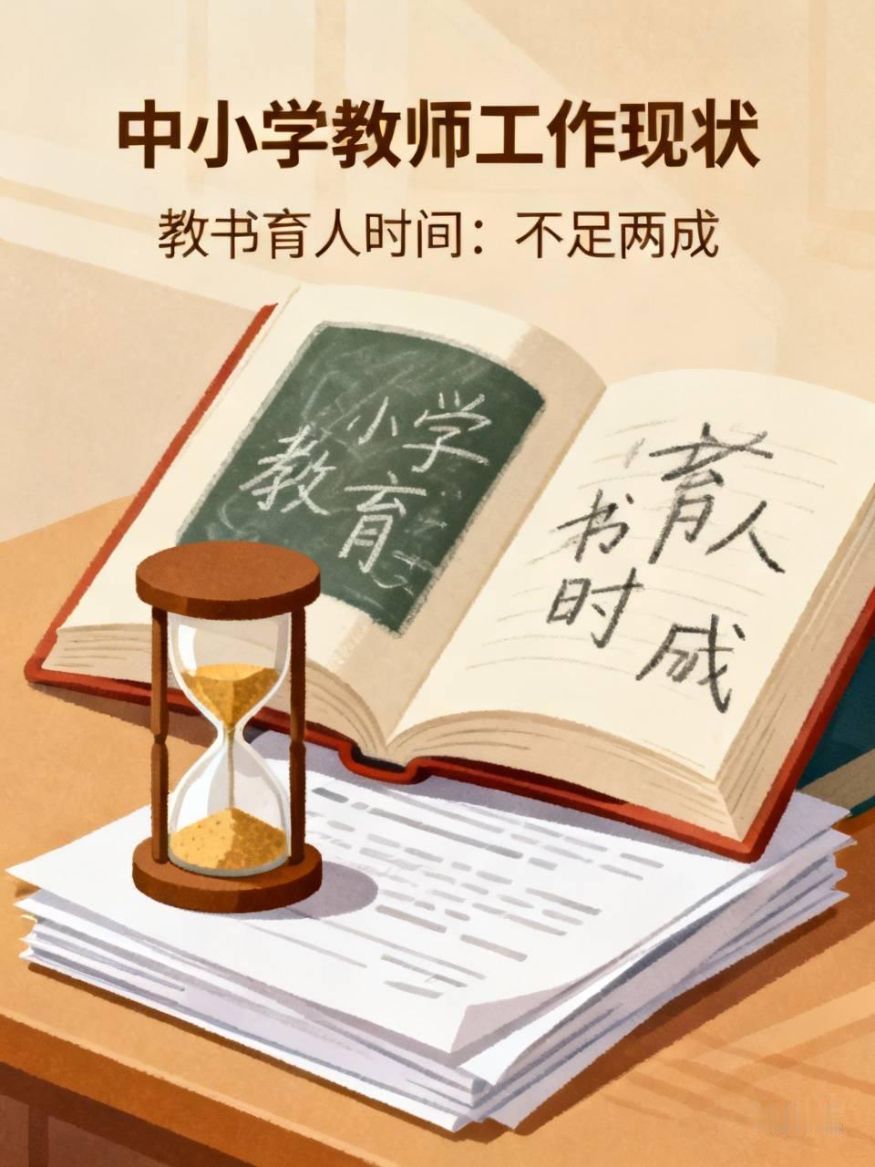 中小学教师周均工作时长超52小时，近八成老师工作量严重超标。但这52小时里，真正