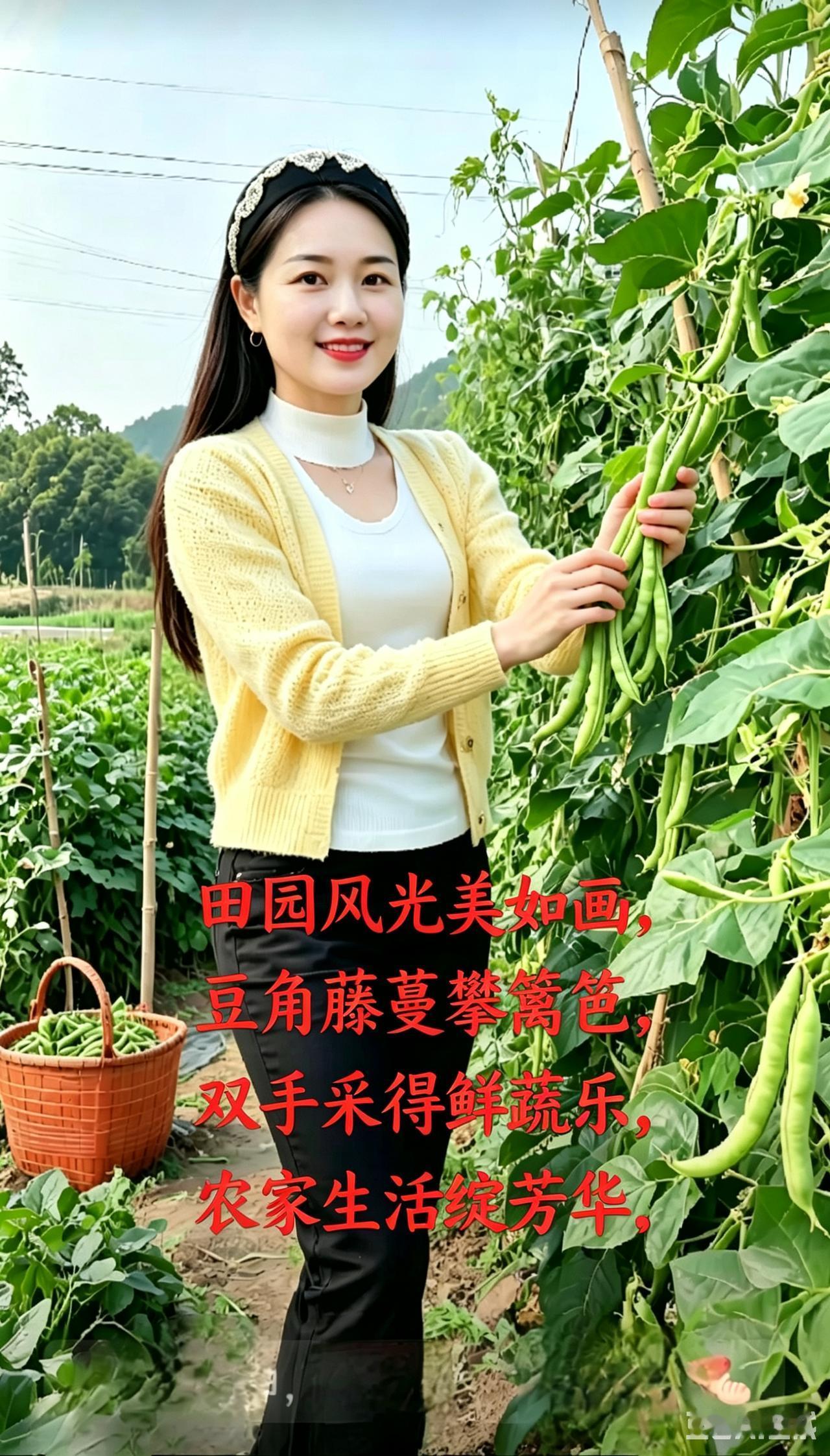 田园风光美如画，亲手采摘新鲜蔬果，感受农家的乐趣与美好。田园生活感悟