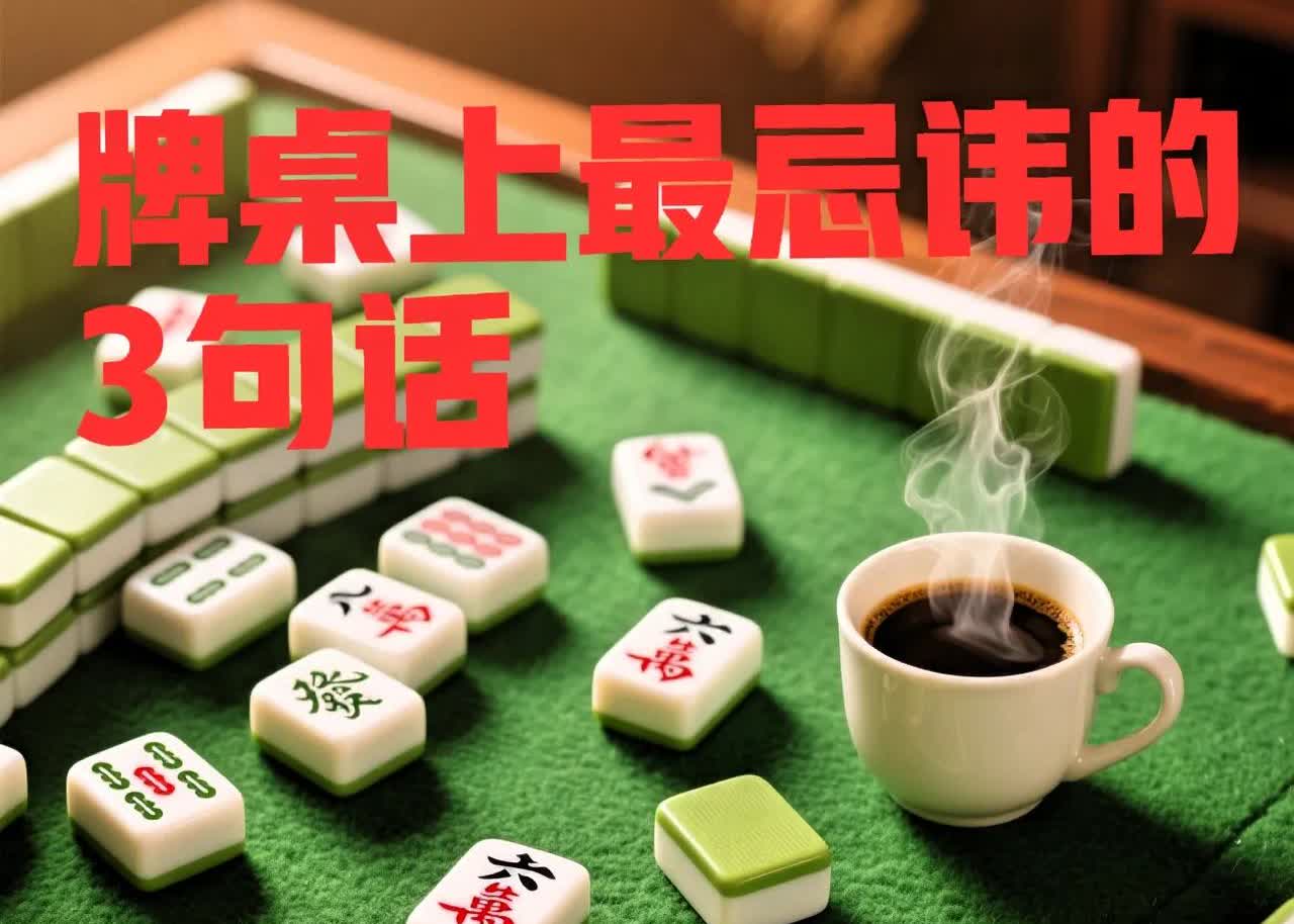 麻将桌上最忌讳的3句话，一说就输牌！老雀友从不嘴碎打麻将可千万别乱说话