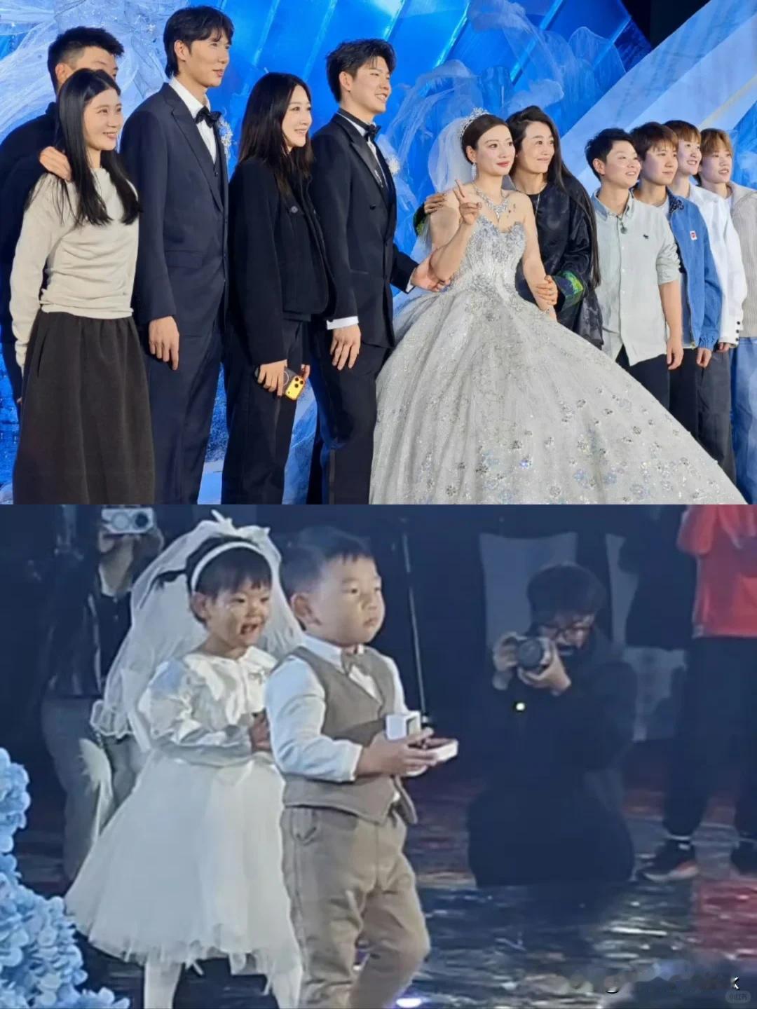 黄雅琼的婚礼，郑思维的儿子艾登是小花童哦！郑思维和黄雅琼是搭档，一起拿下了奥