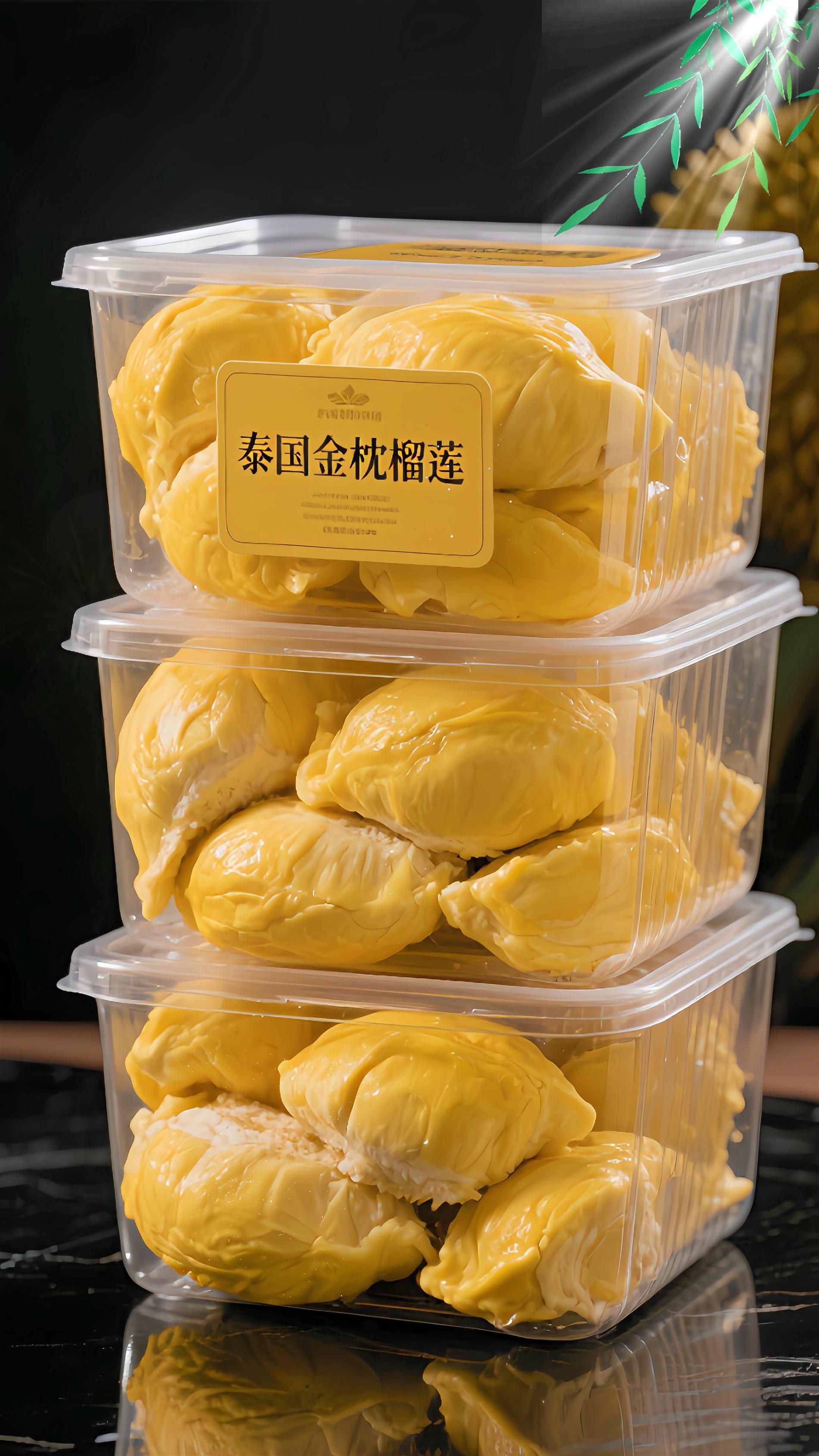 金枕榴莲肉，一口就沦陷。谁懂啊！金枕榴莲果肉软糯香甜，真的超好吃！浓郁...