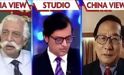 高志凯参加的印度军事节目，算是看明白了！图片中左边这位印度学者，之前在媒体上给