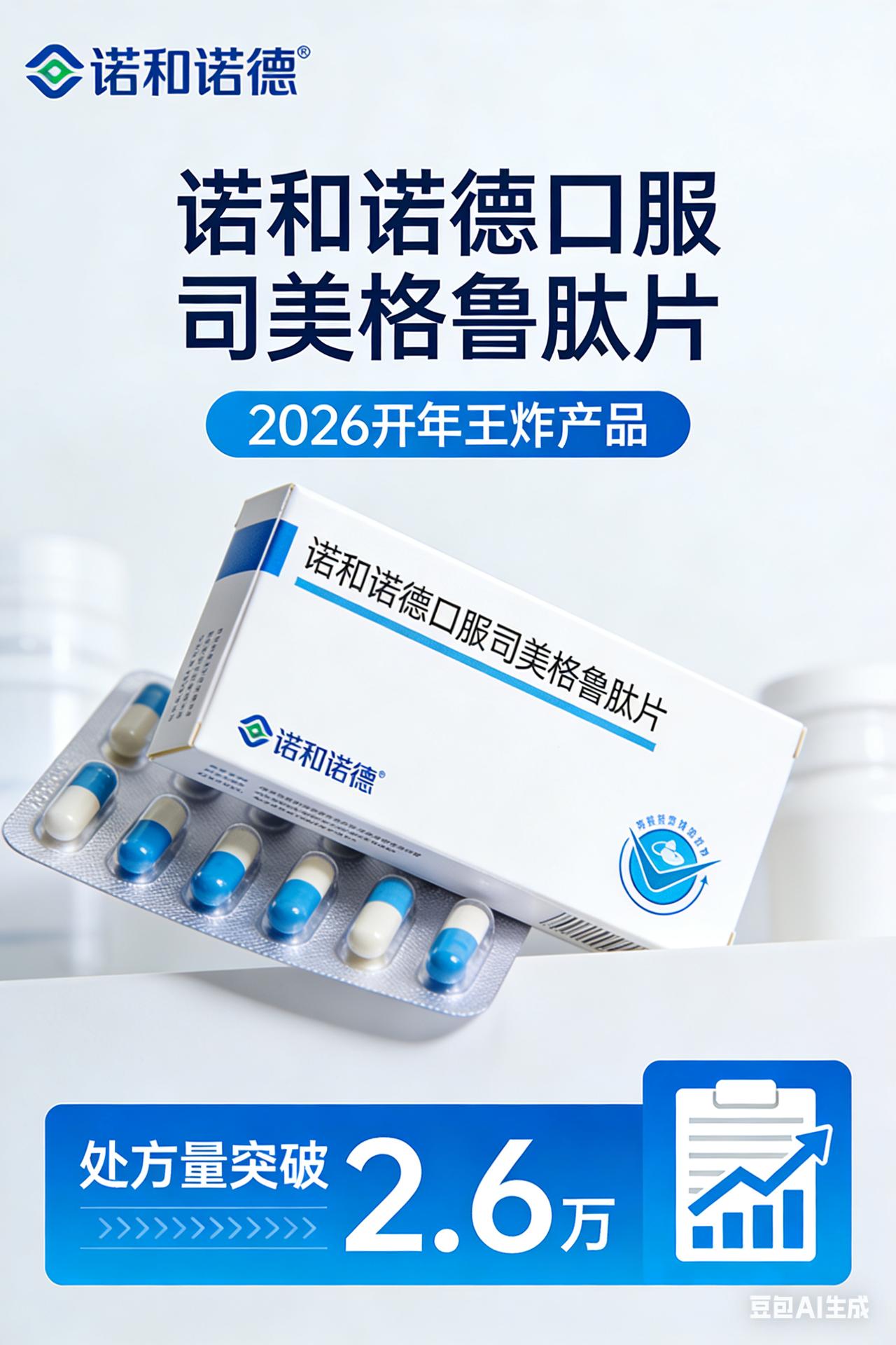 诺和诺德口服司美格鲁肽片：2026开年王炸产品，处方量突破2.6万20