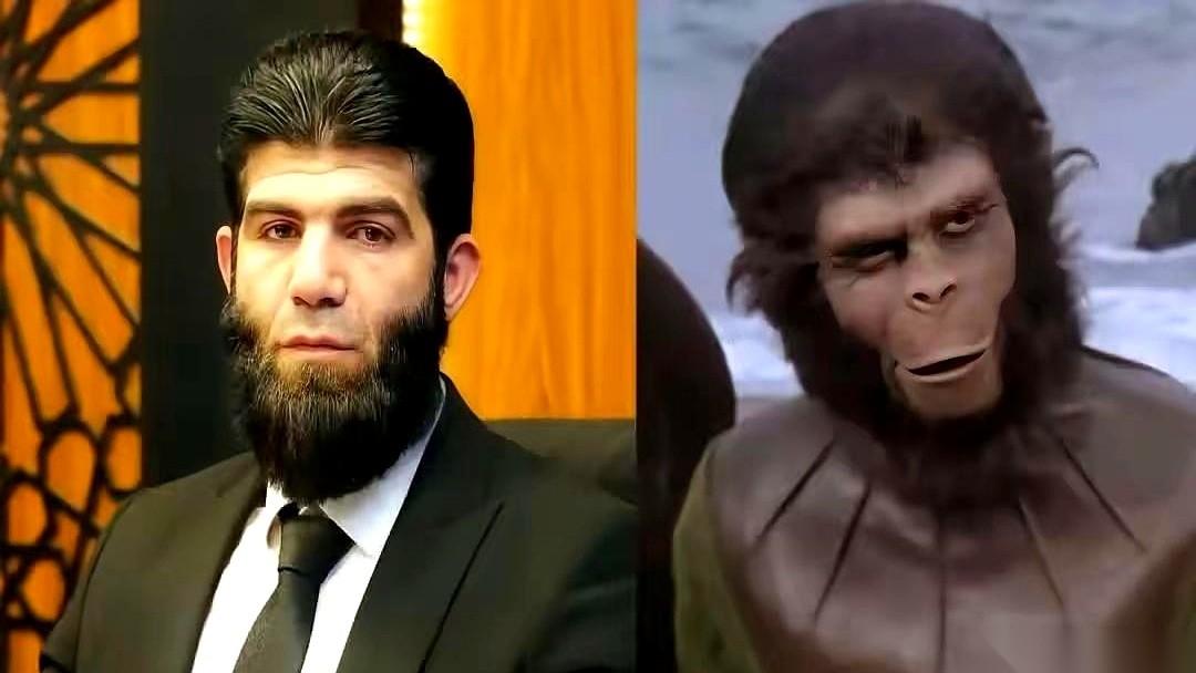 网上都说朱拉尼那个手下长得像猴子。我专门去把两个人的照片放大了对比。哥们儿，