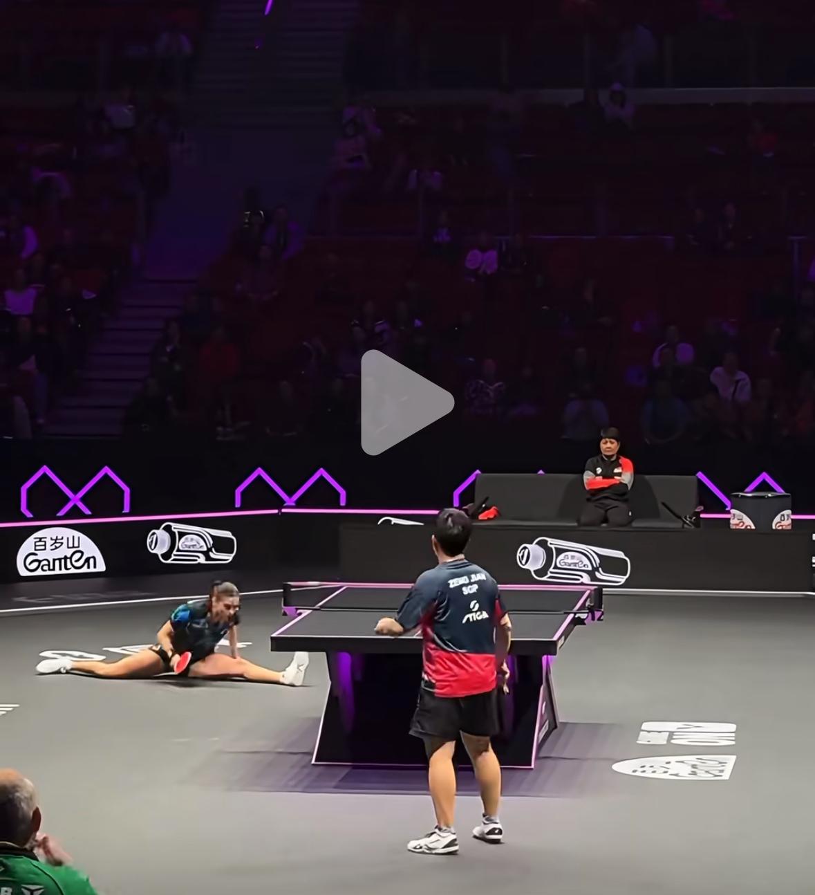 重庆冠军赛高桥布鲁纳的一字马震惊全场！2026重庆冠军赛首轮1/16决赛正在