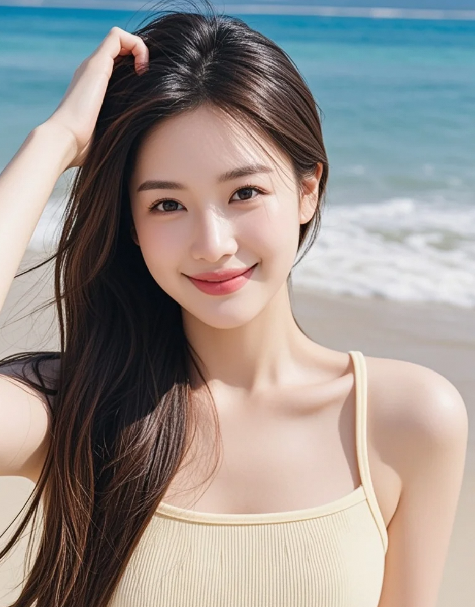 她是海边的女神，也是生活中的女王
