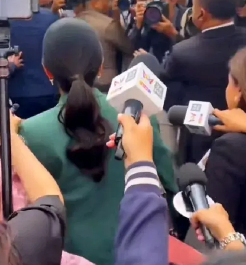 佩通坦被停职之后从总统房间出来，她没有接受记者的采访，身边跟着寥寥无几的几个人，