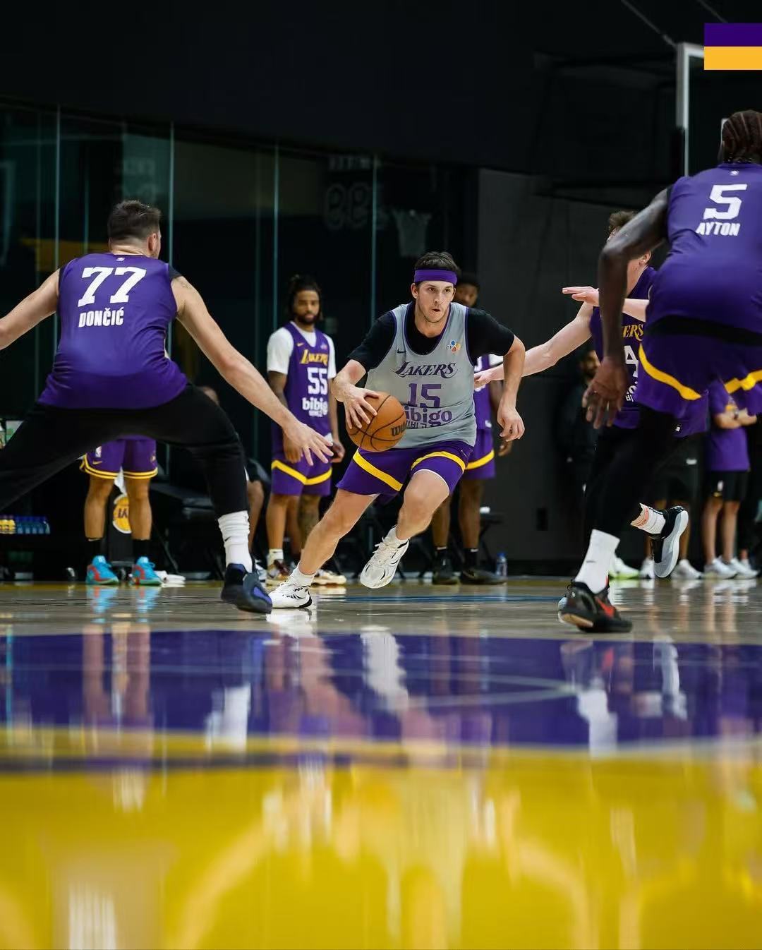 湖人继续备战季前赛，明天上午在主场对阵勇士。​​​