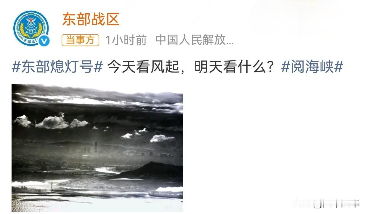 东部战区所放出视频，个人推测。从画面来看应该是昼间黑白光电通道成像，距离台湾淡