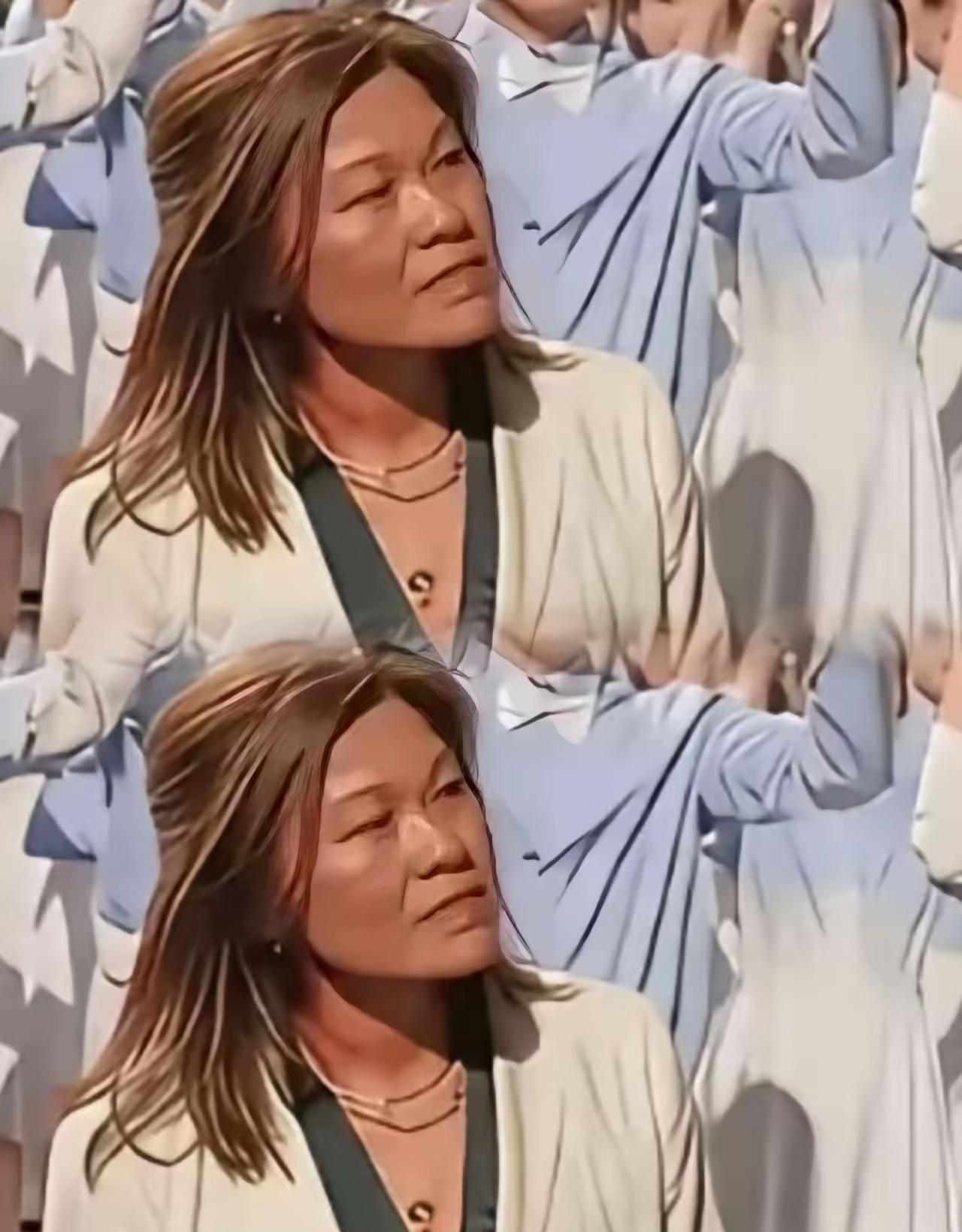特朗普访华抢镜的，不是马斯克、鲁比奥，竟是韩裔翻译钟岚！这姐们顶着醒目黄发，家常