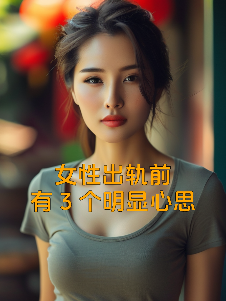 女性出轨前，有3个明显心思