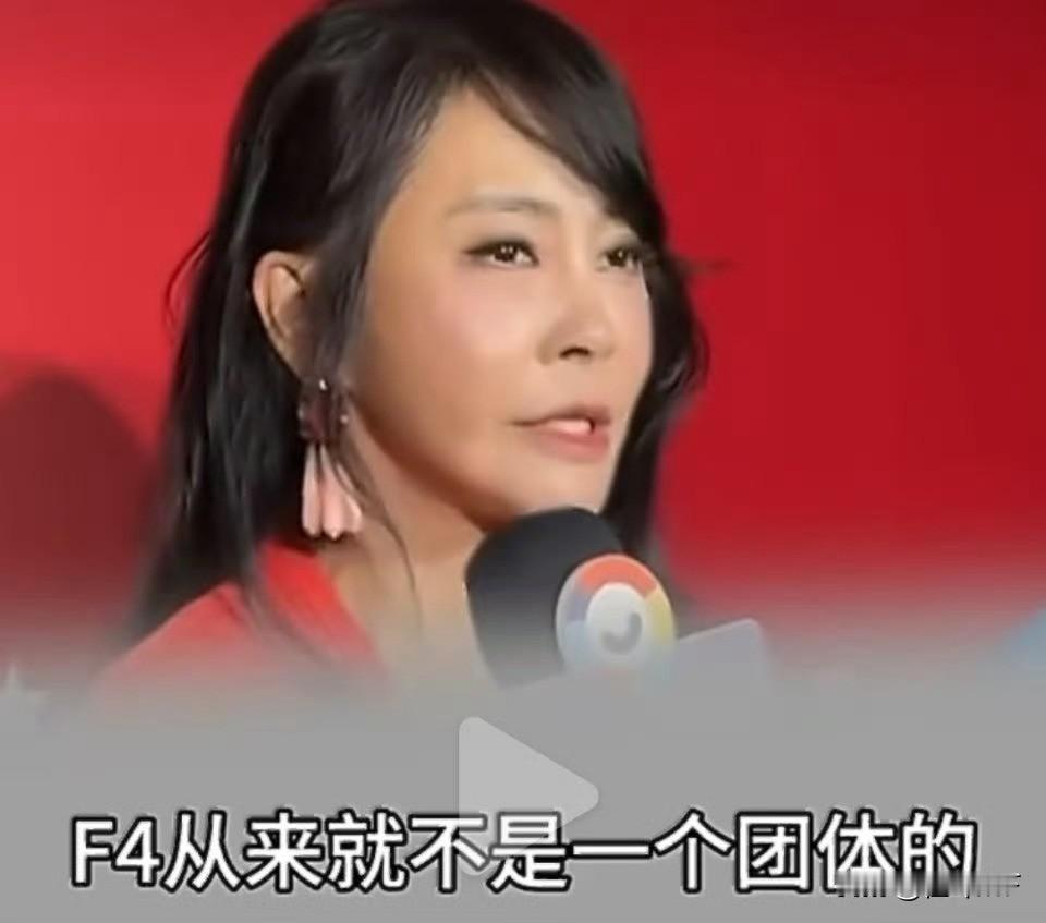 “台湾偶像剧之母”柴智屏近日面对采访说F4不是一个团体，朱孝天是一个不太世故的大