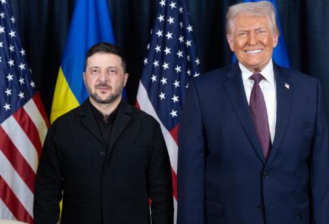 谈判结束，泽连斯基出局当地时间1月22日，特朗普在瑞士达沃斯与泽连斯基进行了