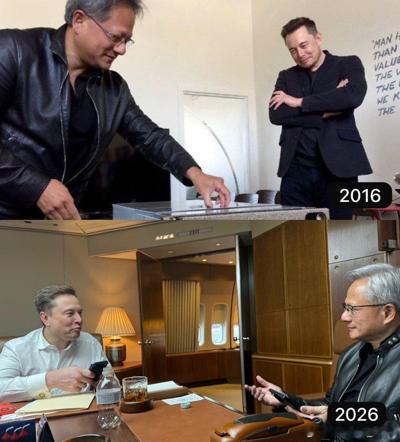 “人生中最重要的是拥有真正的朋友。”马斯克就与黄仁勋在空军一号上的合影发表评论：