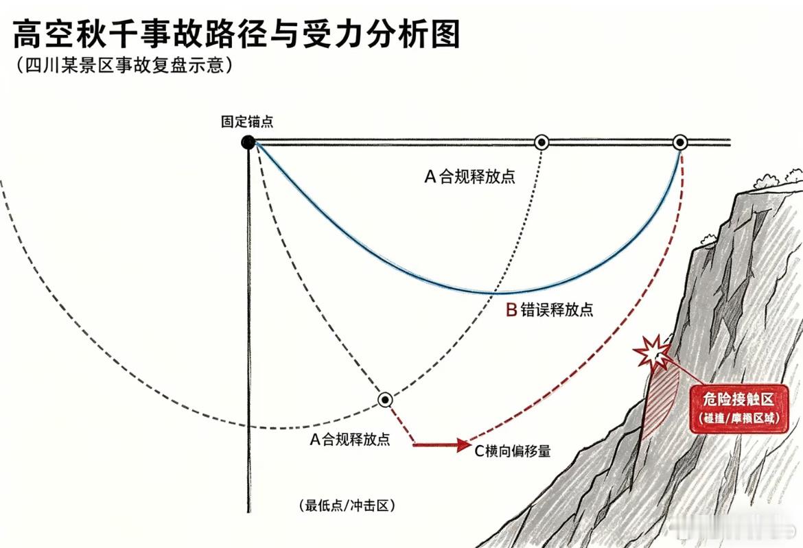 之前在东南亚某国，见过那种很长的秋千。我问小朋友想不想去拍个照，她观察了一会儿，