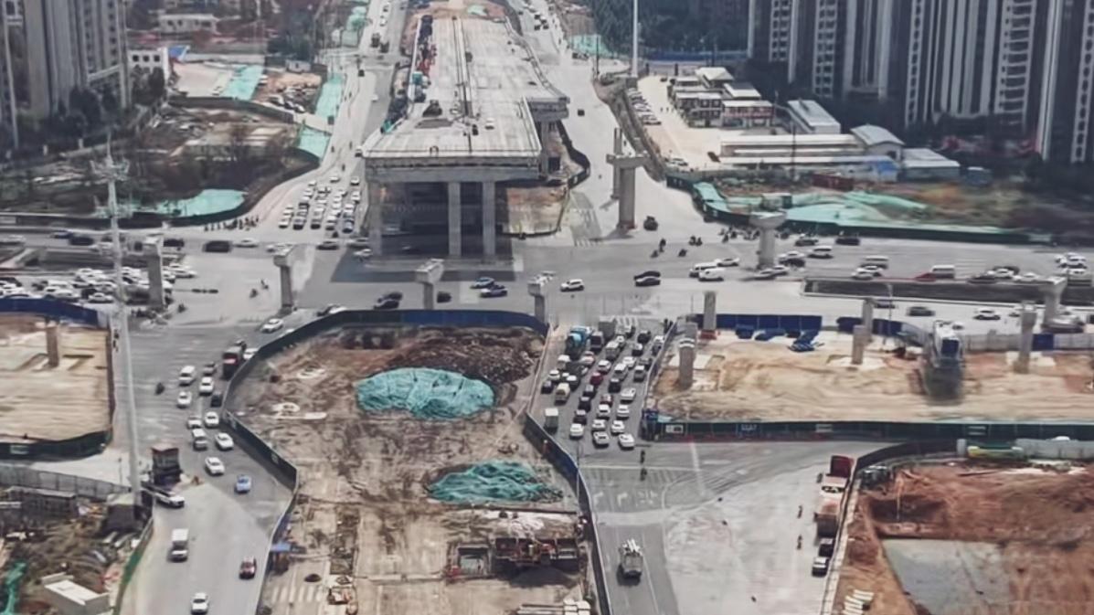 🔥昆明广昌立交冲刺通车！4月告别南市区拥堵噩梦。昆明南市区司机盼疯的广昌立交传