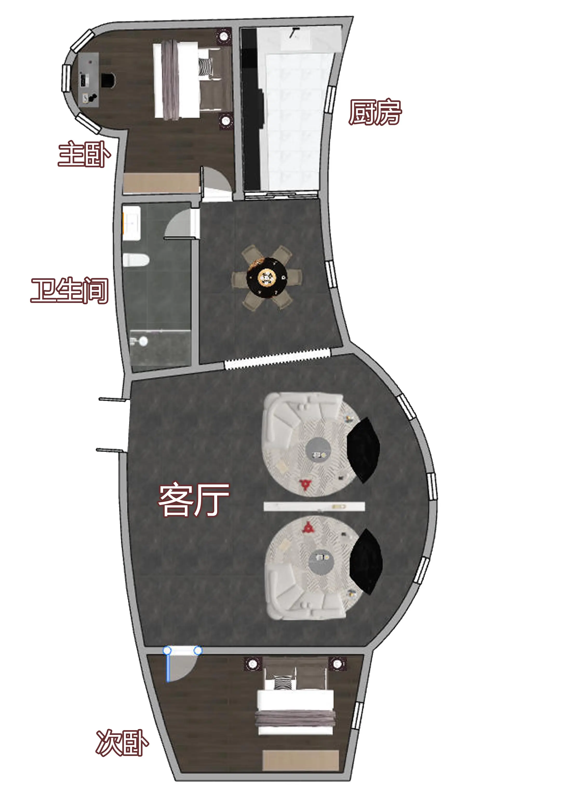 这个户型很曼妙哦。