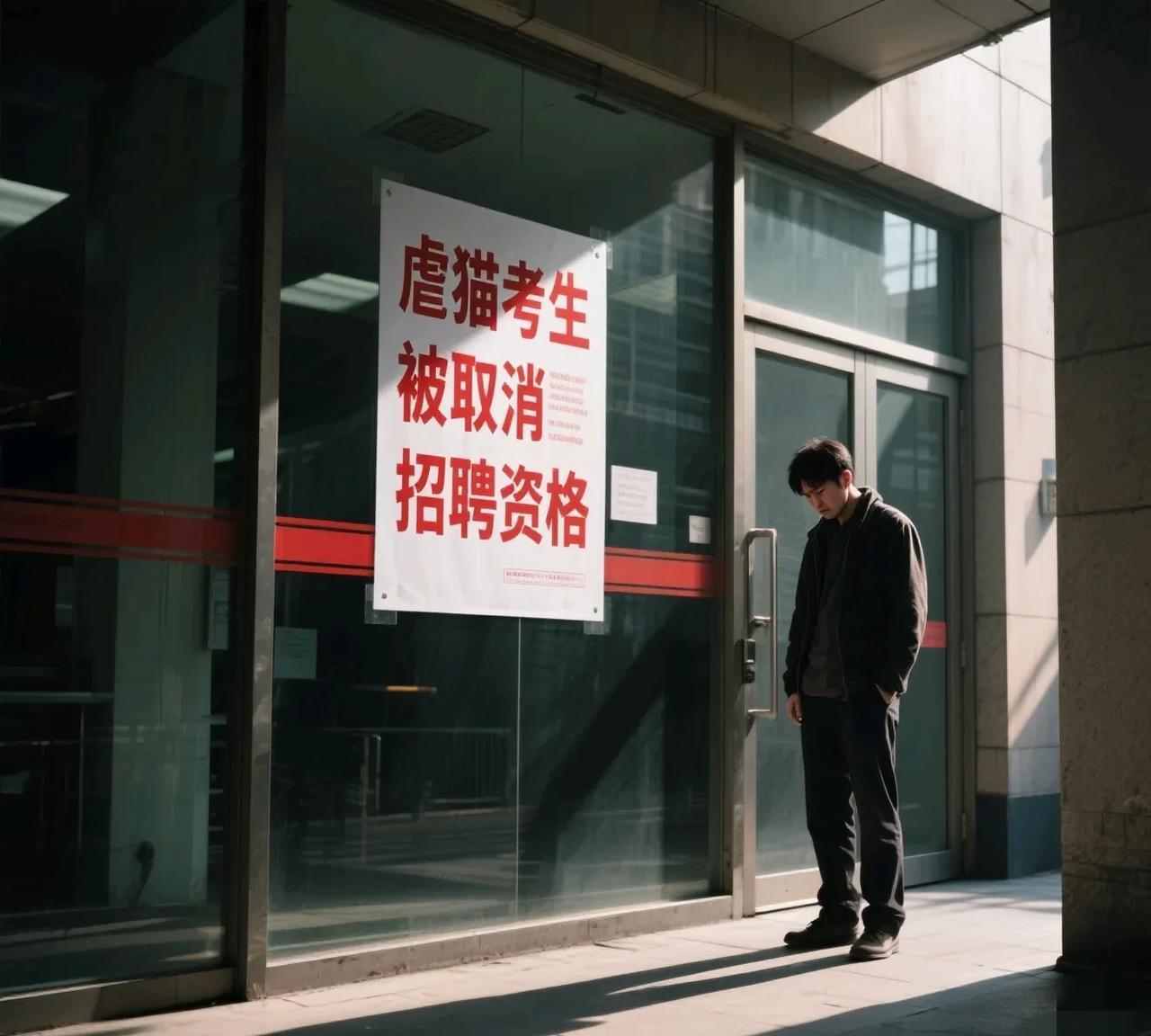跟虐猫的人当同事？想想后背都发凉！＂虐猫考生被取消招聘资格＂这事儿最近吵翻了：