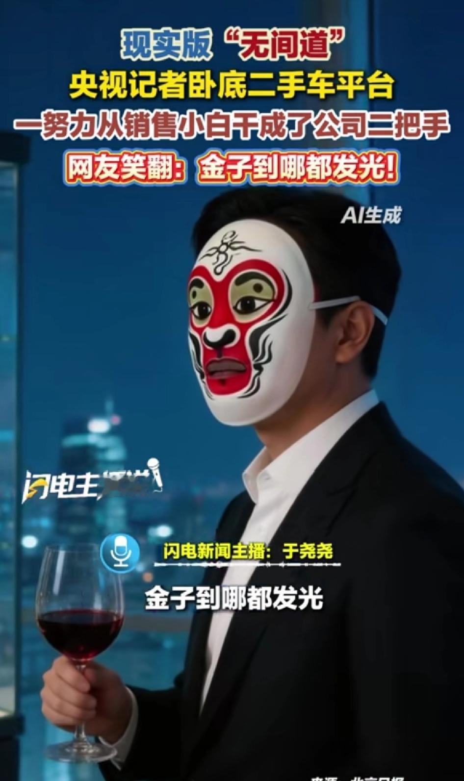 现实版“无间道”，央视记者卧底二手车平台，一努力从销售小白干成了公司二把手。2