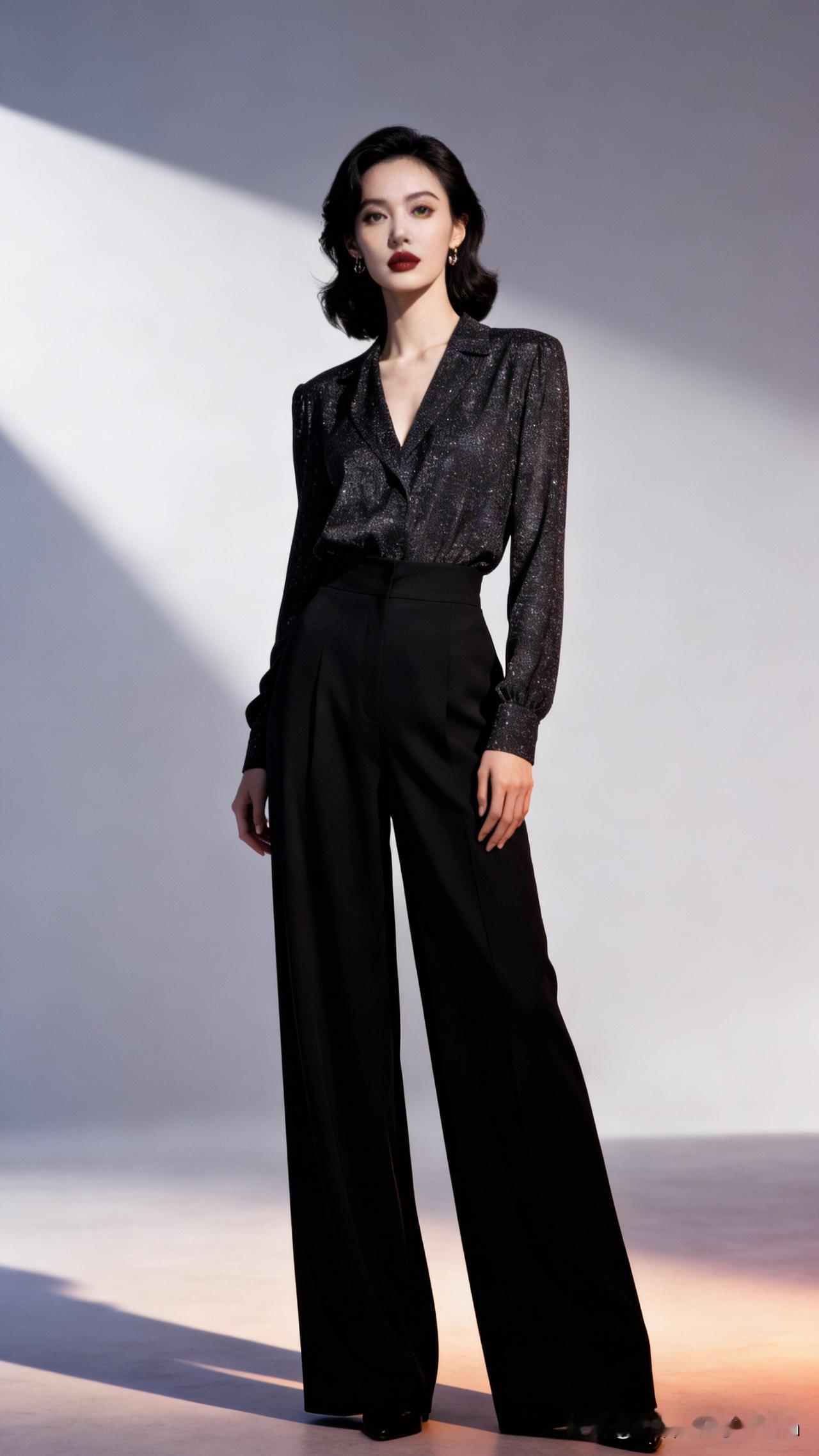 刚才看了一个博主的视频，她说谁信了博主说的“一条加绒阔腿裤就能过冬”，谁就是大