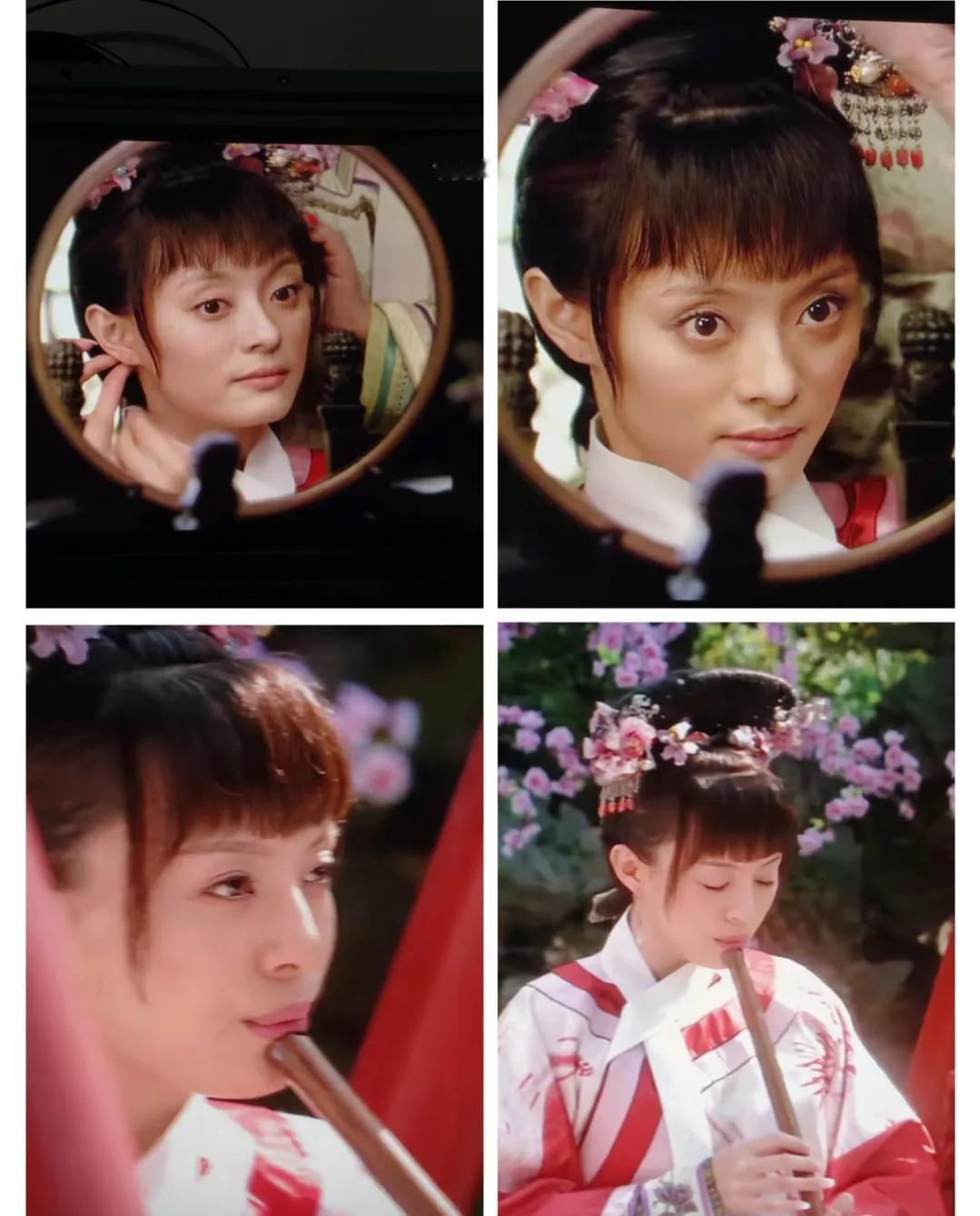 这妆容跟她当时的阶段太搭了，透着股子清纯劲儿，一看就让人喜欢。刚开始看的时候就觉