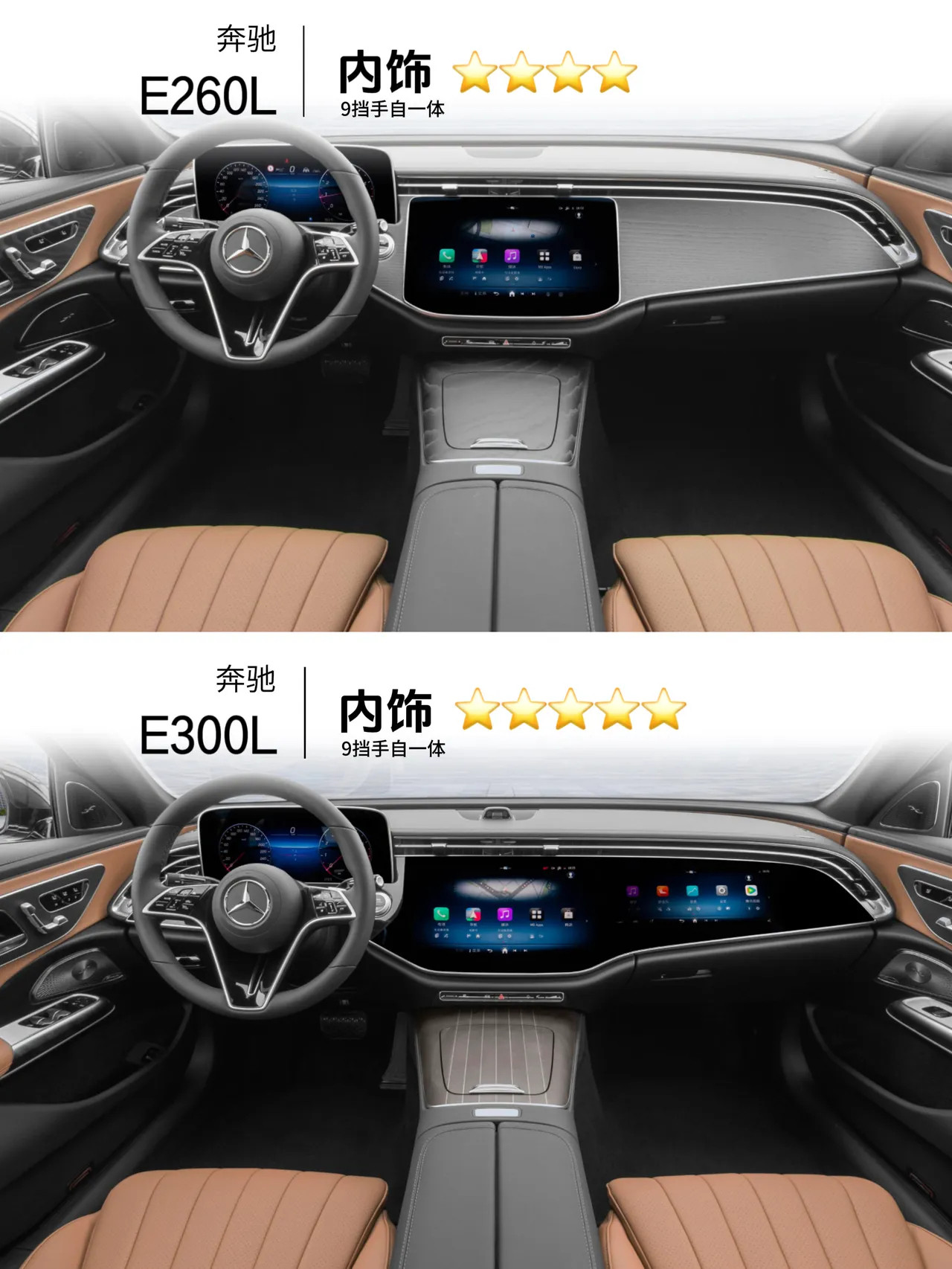 奔驰E260vsE300差4万值不值？看完不纠结同是奔驰E级，差价4万核心