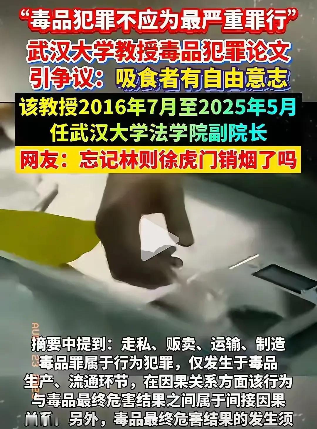 武汉大学这个法学院教授的言论，我能不能这样理解？卖假货的人没罪，假货的最终危害