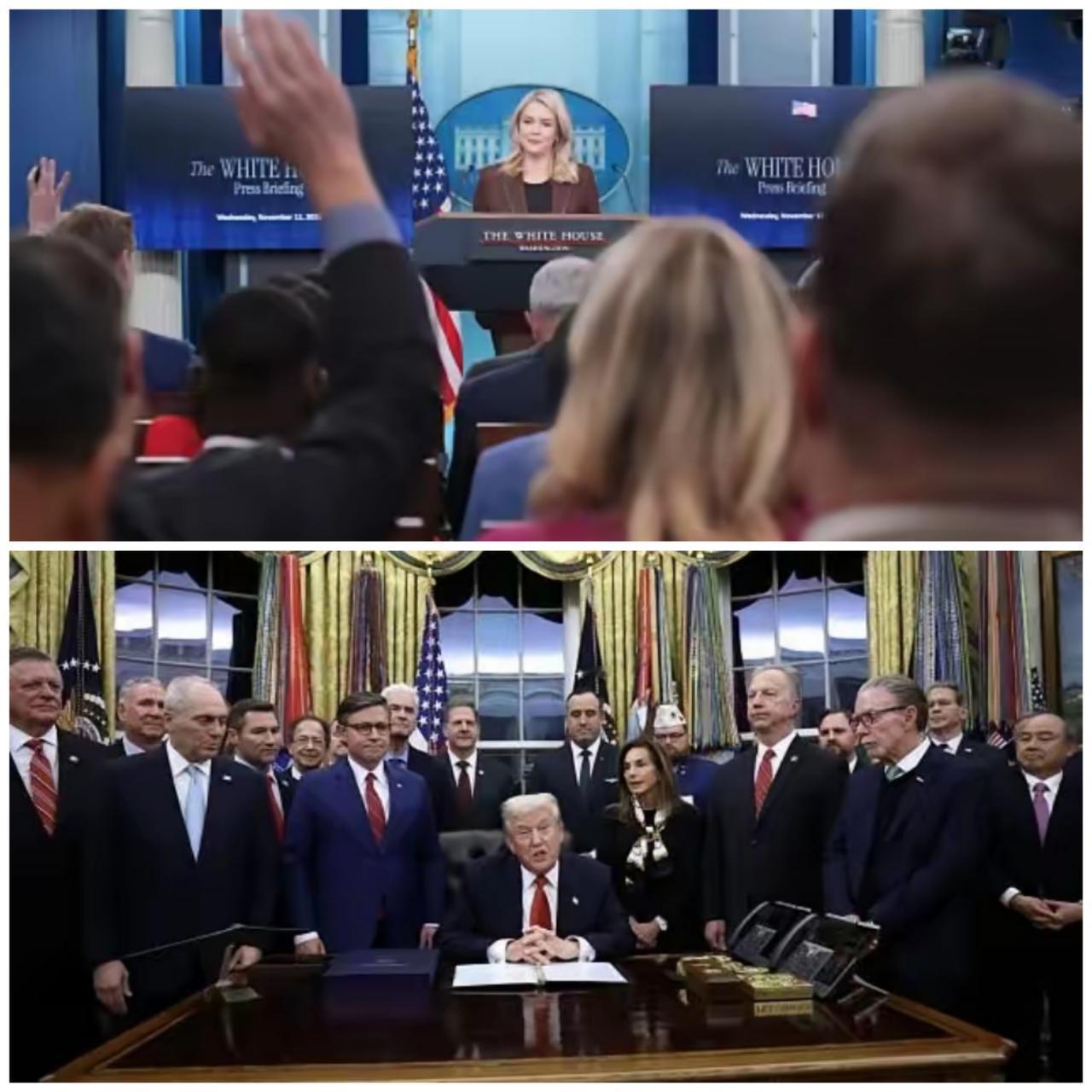 美国政府停摆事件落下帷幕，一共僵持了43天，创下历史最长纪录。众议院以222票对