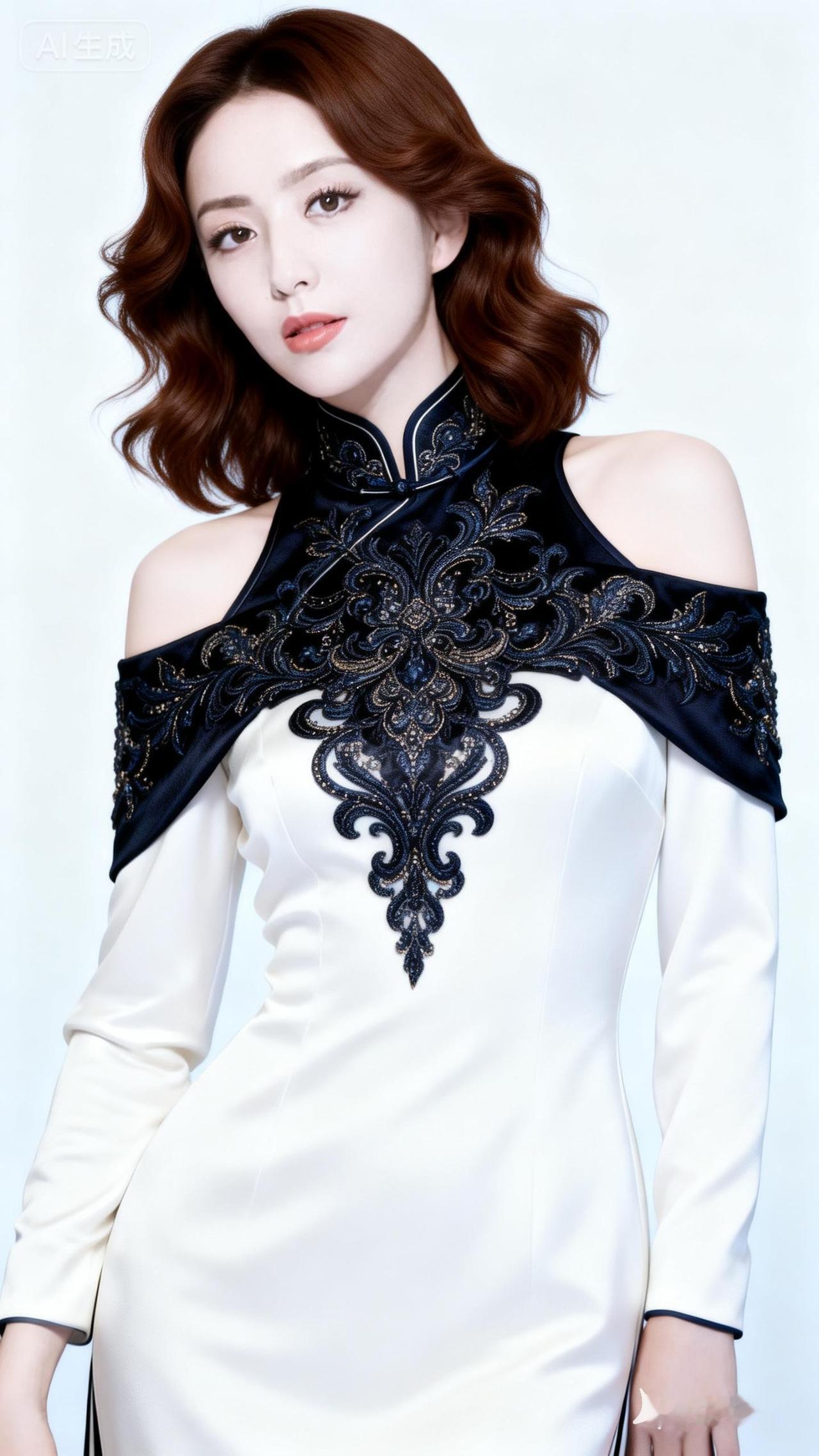 优雅黑金刺绣礼服，尽显奢华气质！