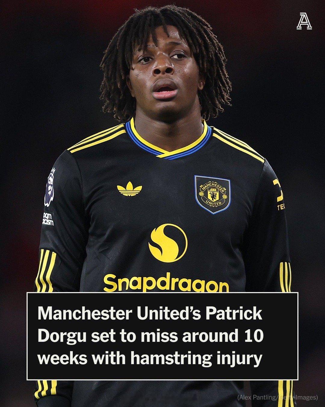 【曼联重创！多尔古伤停10周】TA消息，连续两场英超大战取得进球的曼联左路大将