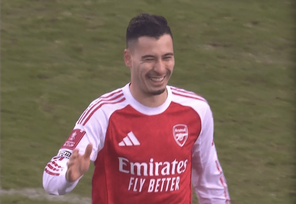 阿森纳本季队内射手榜: 马丁内利居首, 乌龙球第五