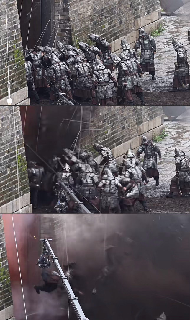 城门爆破戏原来是这样拍的