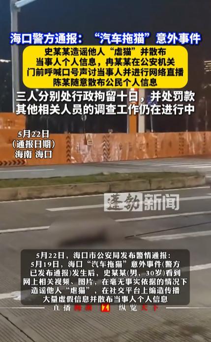 “大快人心！”5月22日，海南海口，3名网友在不分青红皂白的情况下，就在网上表示