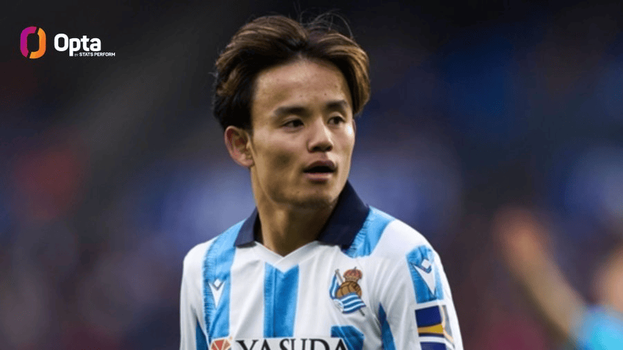 自上赛季以来, 久保建英联赛5次打进全场首球, 并列队内第一