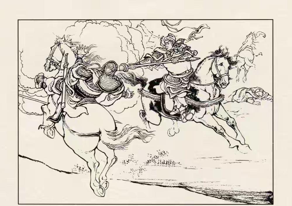 三国演义连环画：这员猛将是谁？竟然连斩曹军两员健将！这武力值在演义中可算是第二级