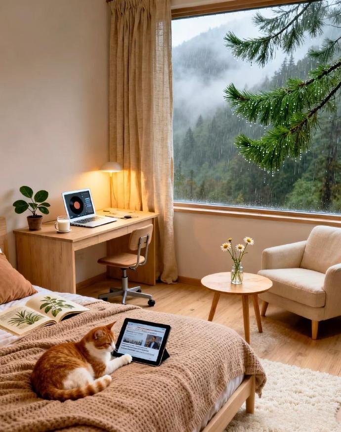 下雨天你喜欢呆在哪一间卧室？