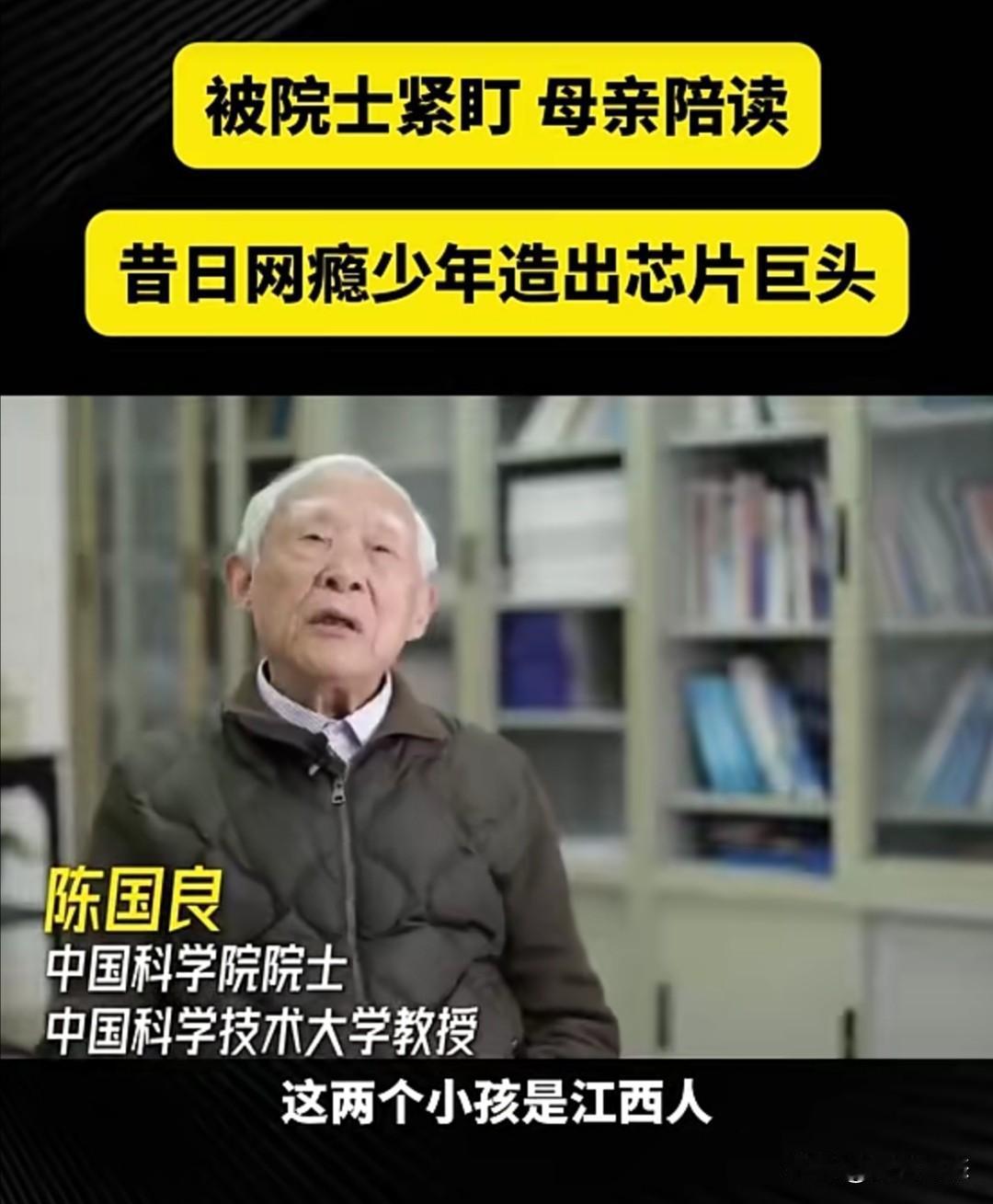 中科院院士陈国良曾在一次访谈中，讲述了其挽救两名沉迷于游戏的天才少年的往事。而这