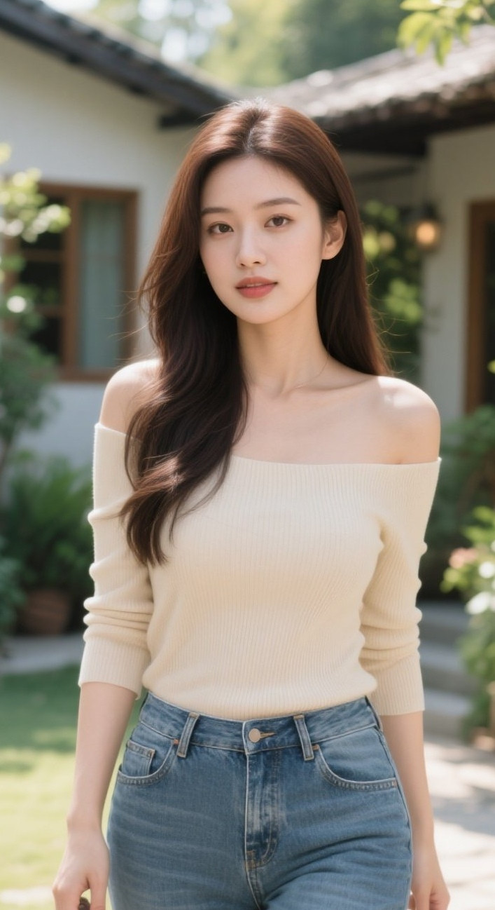 婀娜少妇曲线美，肌肤透亮气色绝佳