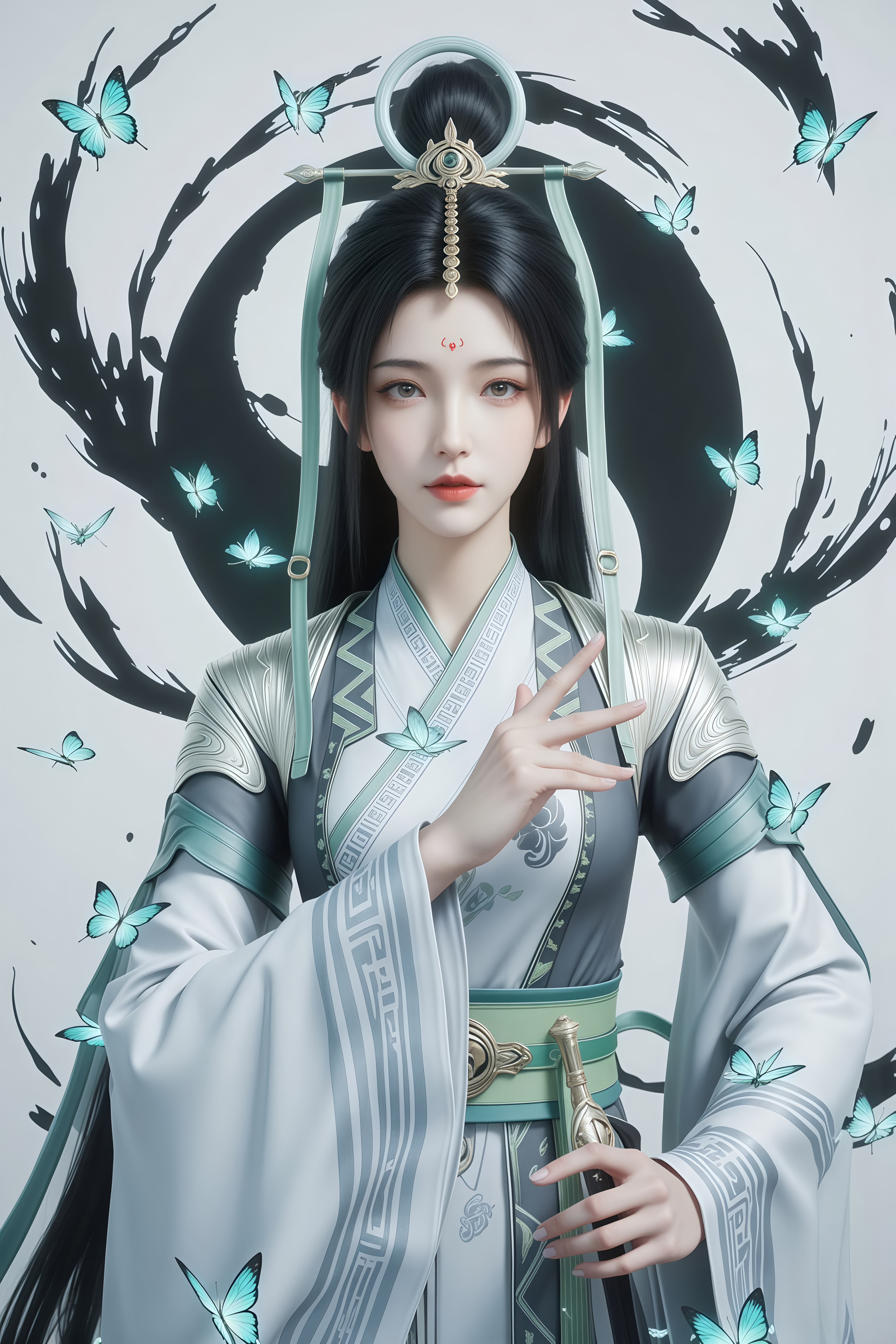 国漫女神4K美图壁纸：遮天陆灵，紫薇星金乌族的小公主，紫薇星第六美人！