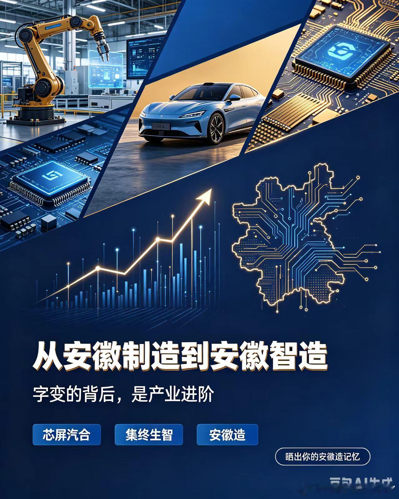 从追赶到领跑！盘点安徽制造藏不住的多个全国第一从传统制造迈向高端智造，安徽产业一路突围、步步跃升：✅
