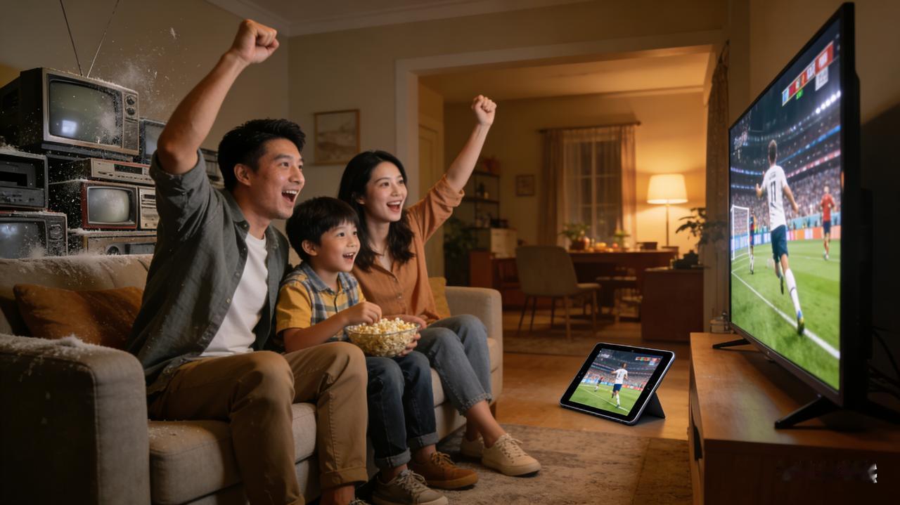 杀疯了！电视靠AI超高清杀回客厅客厅的角落积了一层薄灰，那台被冷落的电视，