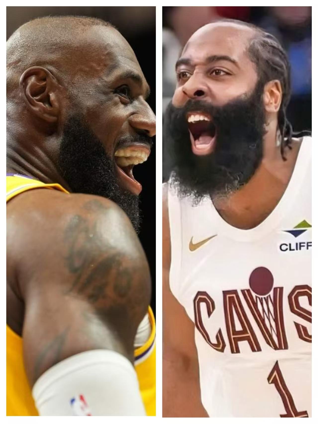 骑士113-127不敌湖人，哈登和詹姆斯两个人场上表现，还是有差距！詹姆斯，