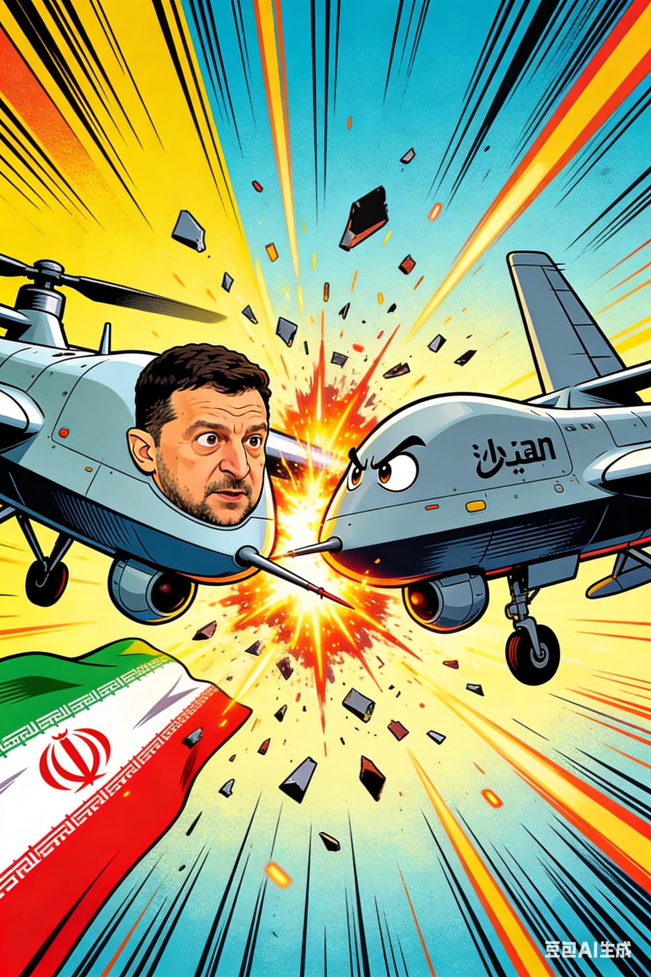 乌克兰“毒刺”无人机在乌克兰上空击落一架沙希德自杀式无人机。　　乌克兰准备向波