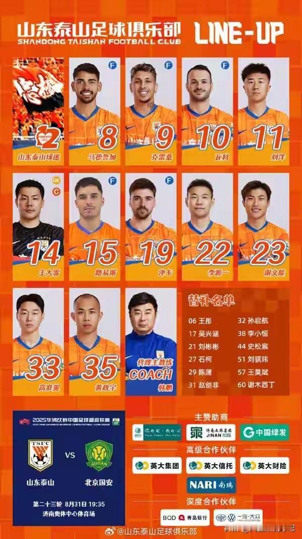 失去的尊严自己拿回来，6-0泰山主场大胜国安，一雪前耻！泰山主场迎战国安，赛前