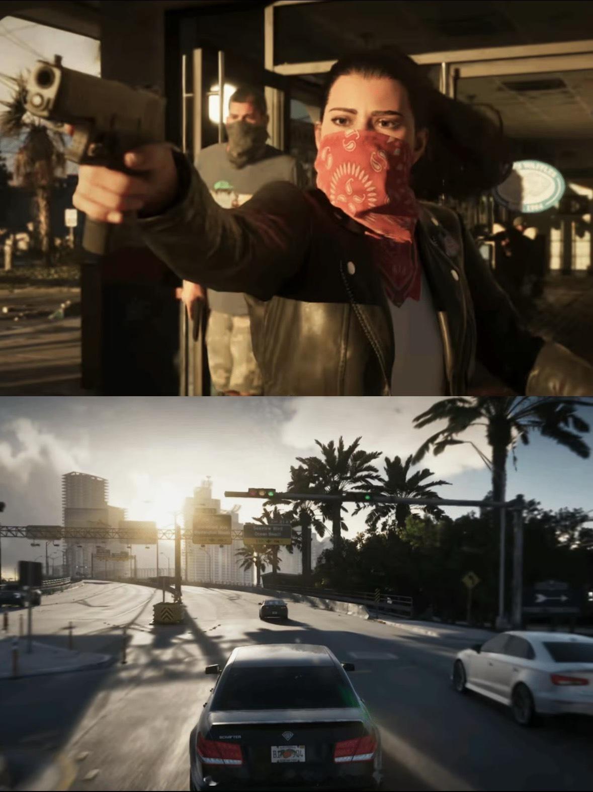 gta6超长实机演示R星在今早发布了26分钟的GTA6实机演示，相比
