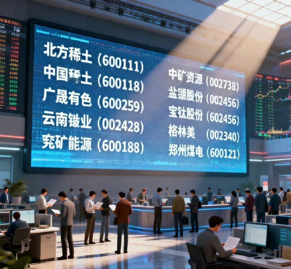 稀缺资源概念，具有一定布局价值的10支股票：1.北方稀土：2025年轻稀土开采