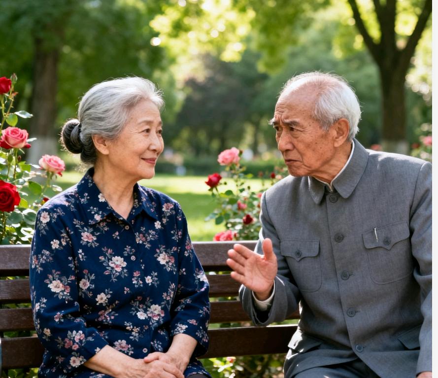 70岁大妈相亲遭80岁大爷嫌弃：“根本领不出去”，黄昏恋的体面碎了一地公园